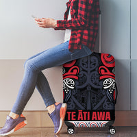 Aotearoa Iwi Te ati Awa Luggage Cover Maori Wharenui House Tribal Pattern LT9 - Polynesian Pride