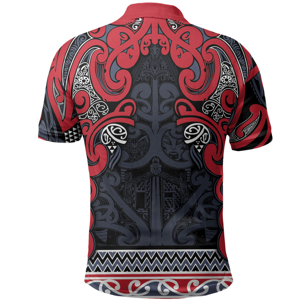 Aotearoa Iwi Te ati Awa Polo Shirt Maori Wharenui House Tribal Pattern LT9 - Polynesian Pride