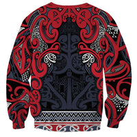 Aotearoa Iwi Te ati Awa Sweatshirt Maori Wharenui House Tribal Pattern LT9 - Polynesian Pride