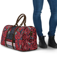 Aotearoa Iwi Te ati Awa Travel Bag Maori Wharenui House Tribal Pattern LT9 - Polynesian Pride