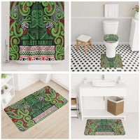 Aotearoa Iwi Ngati Maru Hauraki Bathroom Set Maori Wharenui House Tribal Pattern LT9 - Polynesian Pride