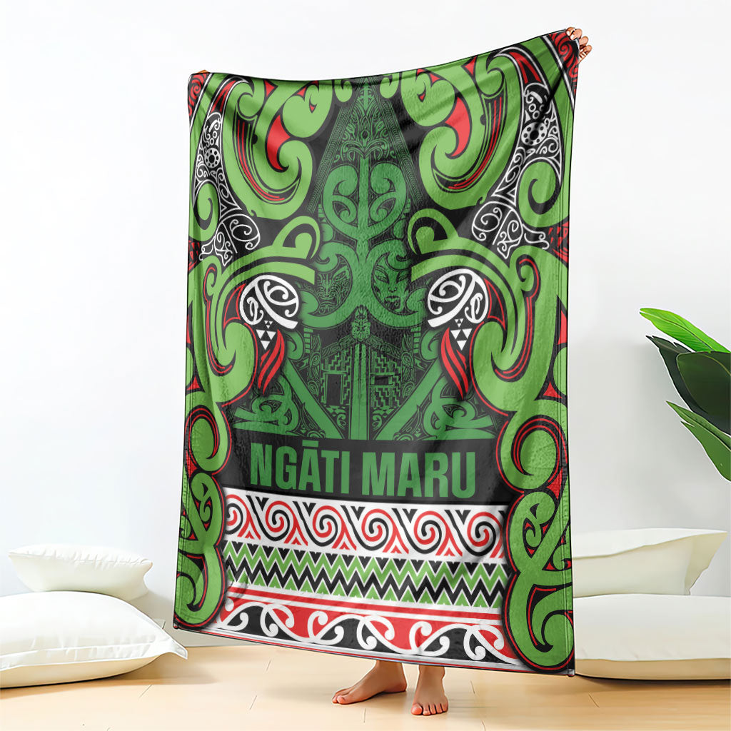 Aotearoa Iwi Ngati Maru Hauraki Blanket Maori Wharenui House Tribal Pattern LT9 - Polynesian Pride