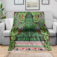 Aotearoa Iwi Ngati Maru Hauraki Blanket Maori Wharenui House Tribal Pattern LT9 - Polynesian Pride