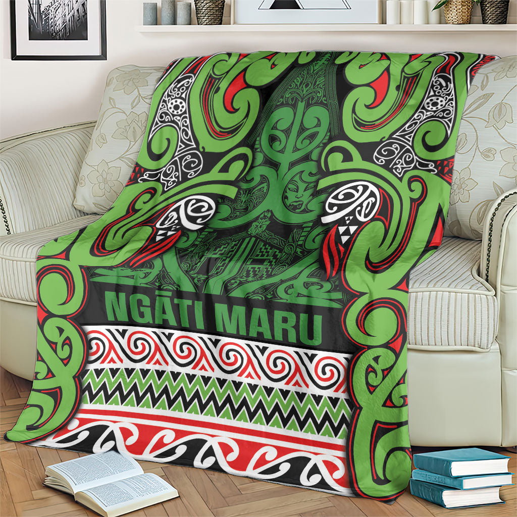 Aotearoa Iwi Ngati Maru Hauraki Blanket Maori Wharenui House Tribal Pattern LT9 - Polynesian Pride