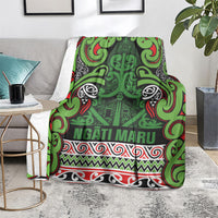 Aotearoa Iwi Ngati Maru Hauraki Blanket Maori Wharenui House Tribal Pattern LT9 - Polynesian Pride