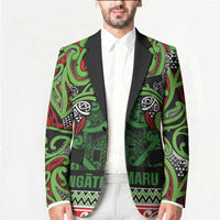 Aotearoa Iwi Ngati Maru Hauraki Blazer Maori Wharenui House Tribal Pattern LT9 - Polynesian Pride