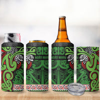 Aotearoa Iwi Ngati Maru Hauraki 4 in 1 Can Cooler Tumbler Maori Wharenui House Tribal Pattern LT9 - Polynesian Pride