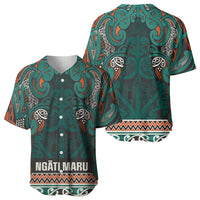 Aotearoa Iwi Ngāti Maru Taranaki Baseball Jersey Maori Wharenui House Tribal Pattern LT9 - Polynesian Pride