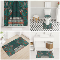 Aotearoa Iwi Ngāti Maru Taranaki Bathroom Set Maori Wharenui House Tribal Pattern LT9 - Polynesian Pride