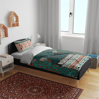 Aotearoa Iwi Ngāti Maru Taranaki Bedding Set Maori Wharenui House Tribal Pattern LT9 - Polynesian Pride