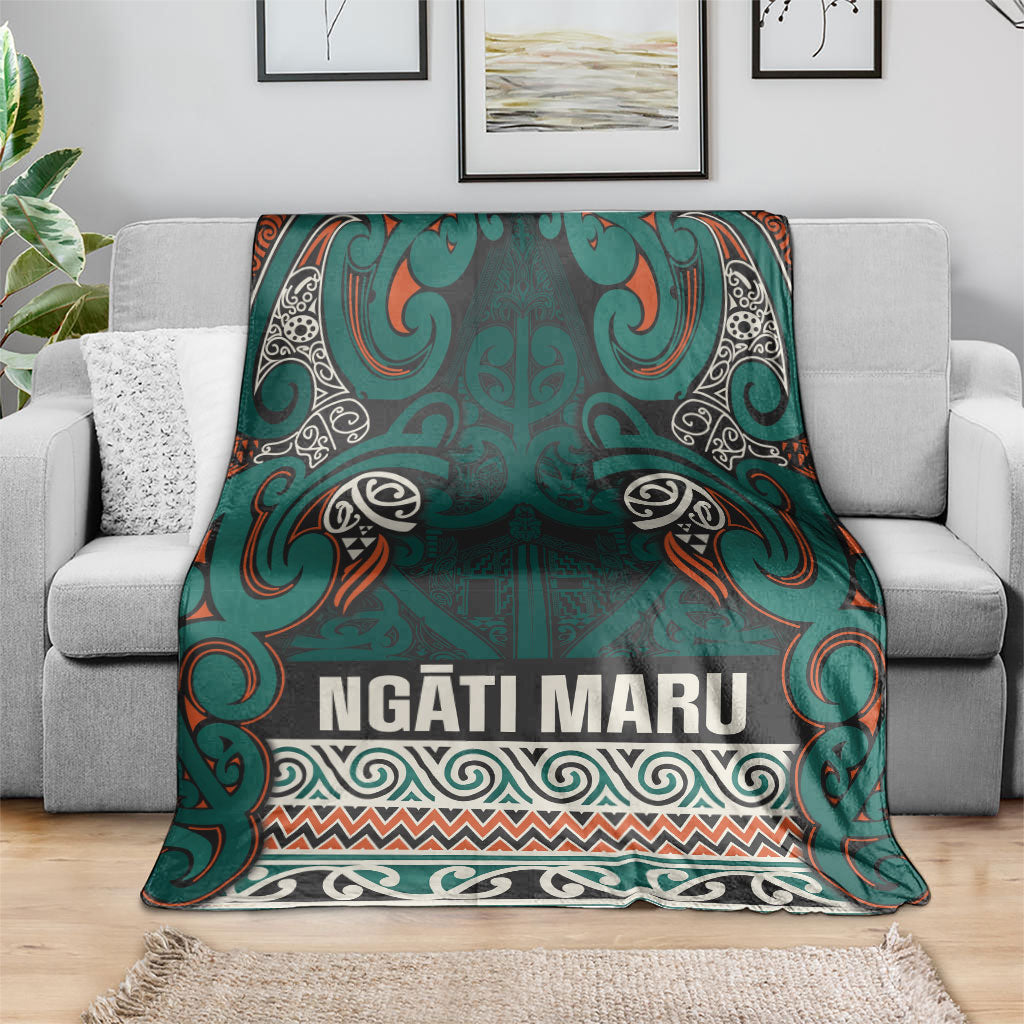 Aotearoa Iwi Ngāti Maru Taranaki Blanket Maori Wharenui House Tribal Pattern LT9 - Polynesian Pride