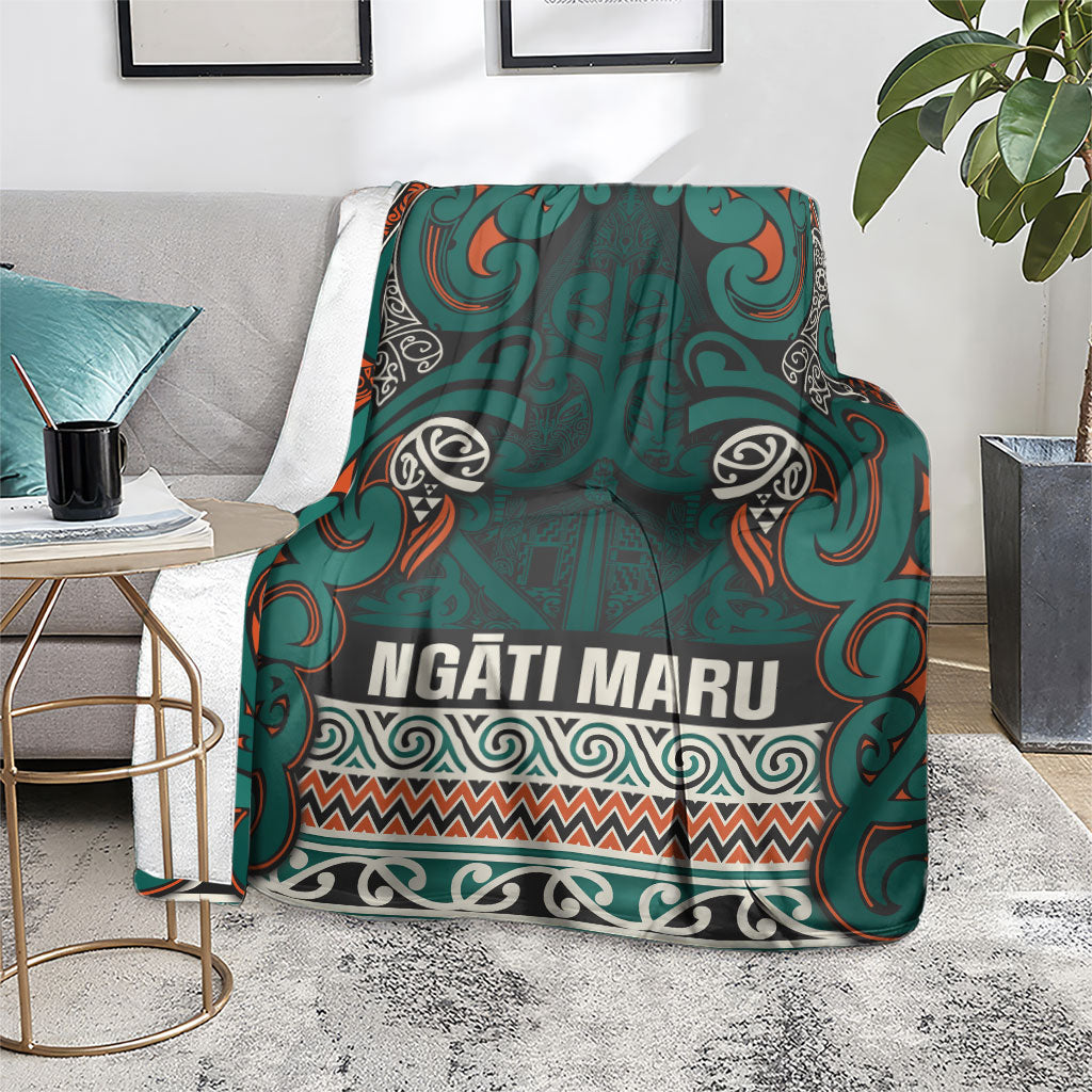 Aotearoa Iwi Ngāti Maru Taranaki Blanket Maori Wharenui House Tribal Pattern LT9 - Polynesian Pride