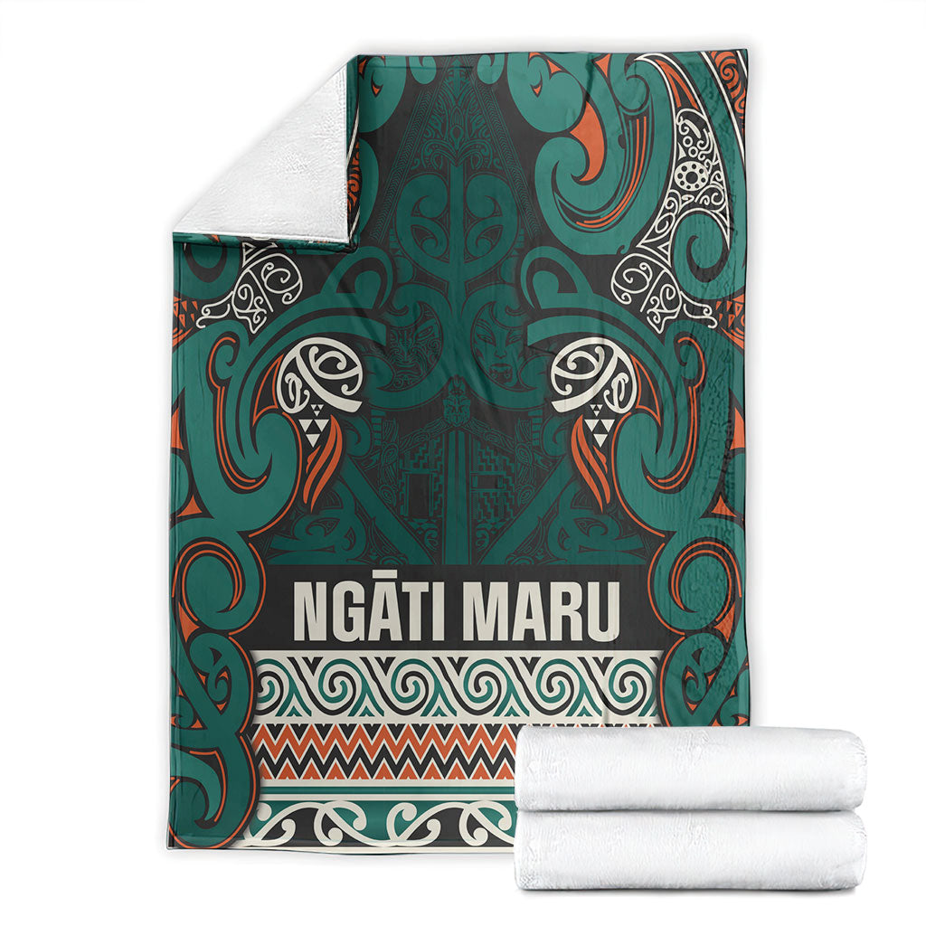 Aotearoa Iwi Ngāti Maru Taranaki Blanket Maori Wharenui House Tribal Pattern LT9 - Polynesian Pride