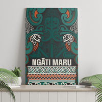 Aotearoa Iwi Ngāti Maru Taranaki Canvas Wall Art Maori Wharenui House Tribal Pattern LT9 - Polynesian Pride