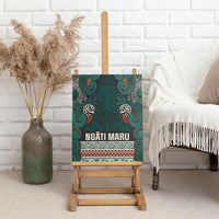 Aotearoa Iwi Ngāti Maru Taranaki Canvas Wall Art Maori Wharenui House Tribal Pattern LT9 - Polynesian Pride