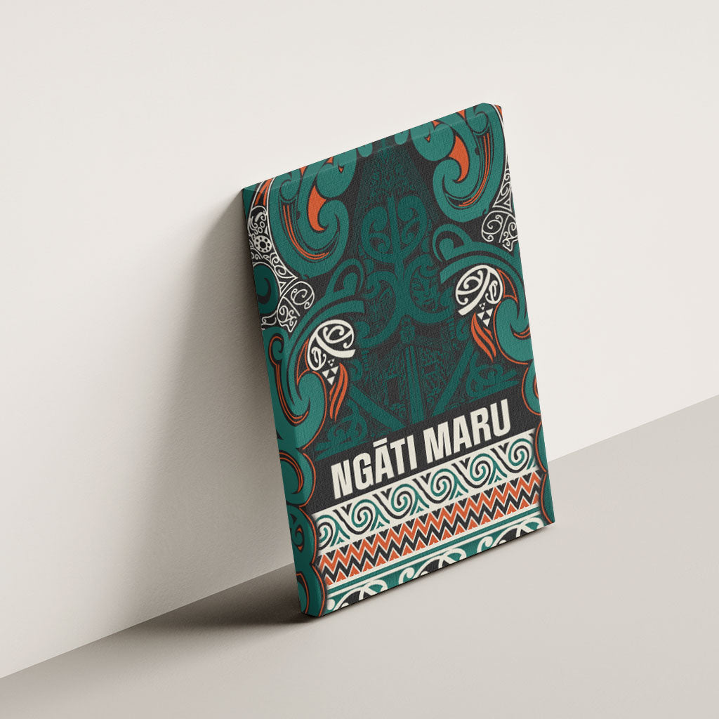 Aotearoa Iwi Ngāti Maru Taranaki Canvas Wall Art Maori Wharenui House Tribal Pattern LT9 - Polynesian Pride