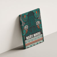 Aotearoa Iwi Ngāti Maru Taranaki Canvas Wall Art Maori Wharenui House Tribal Pattern LT9 - Polynesian Pride