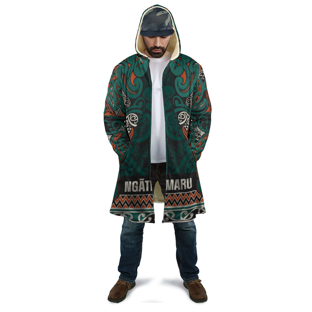 Aotearoa Iwi Ngāti Maru Taranaki Cloak Maori Wharenui House Tribal Pattern LT9 - Polynesian Pride