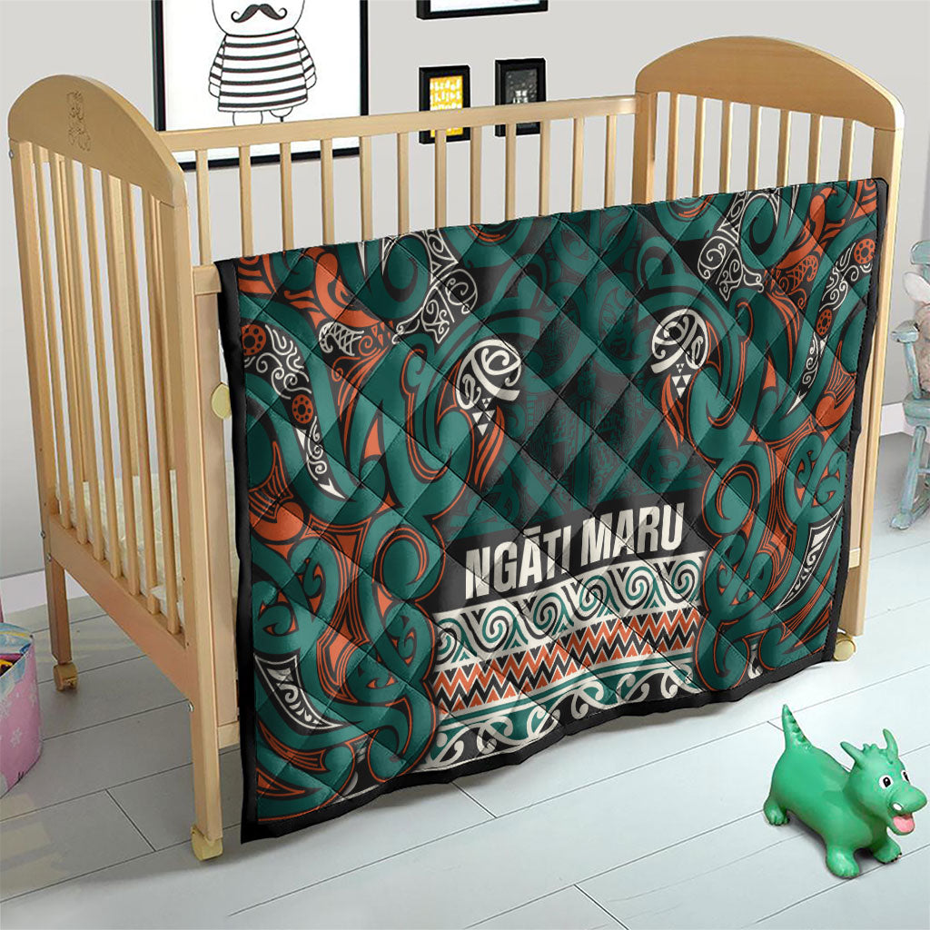 Aotearoa Iwi Ngāti Maru Taranaki Quilt Maori Wharenui House Tribal Pattern LT9 - Polynesian Pride