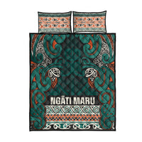 Aotearoa Iwi Ngāti Maru Taranaki Quilt Bed Set Maori Wharenui House Tribal Pattern LT9 - Polynesian Pride