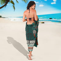 Aotearoa Iwi Ngāti Maru Taranaki Sarong Maori Wharenui House Tribal Pattern LT9 - Polynesian Pride