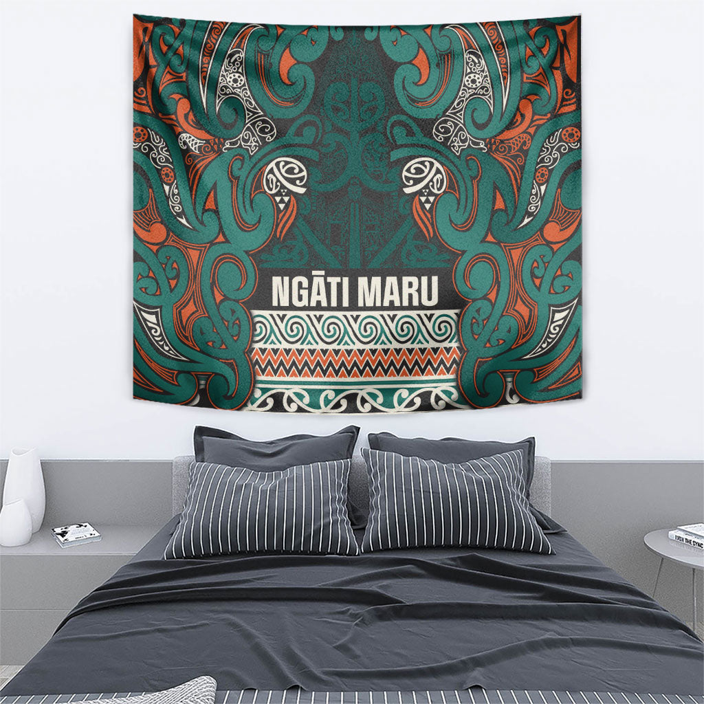 Aotearoa Iwi Ngāti Maru Taranaki Tapestry Maori Wharenui House Tribal Pattern LT9 - Polynesian Pride