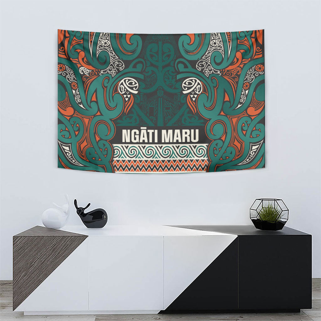 Aotearoa Iwi Ngāti Maru Taranaki Tapestry Maori Wharenui House Tribal Pattern LT9 - Polynesian Pride