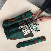 Aotearoa Iwi Ngāti Maru Taranaki Umbrella Maori Wharenui House Tribal Pattern LT9 - Polynesian Pride
