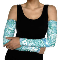Aotearoa Iwi Ngati Paoa Arm Sleeves Maori Wharenui House Tribal Pattern LT9 - Polynesian Pride