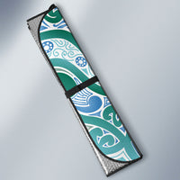 Aotearoa Iwi Ngati Paoa Auto Sun Shade Maori Wharenui House Tribal Pattern LT9 - Polynesian Pride