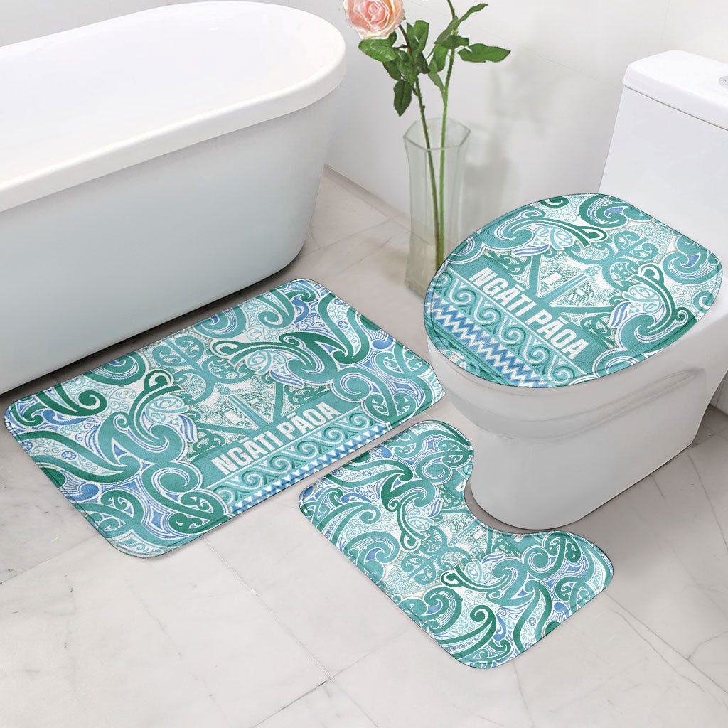 Aotearoa Iwi Ngati Paoa Bathroom Set Maori Wharenui House Tribal Pattern LT9 - Polynesian Pride