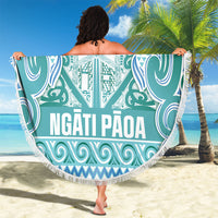 Aotearoa Iwi Ngati Paoa Beach Blanket Maori Wharenui House Tribal Pattern LT9 - Polynesian Pride