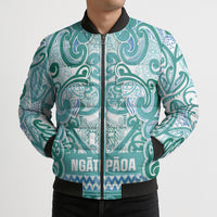Aotearoa Iwi Ngati Paoa Bomber Puffer Jacket Maori Wharenui House Tribal Pattern LT9 - Polynesian Pride