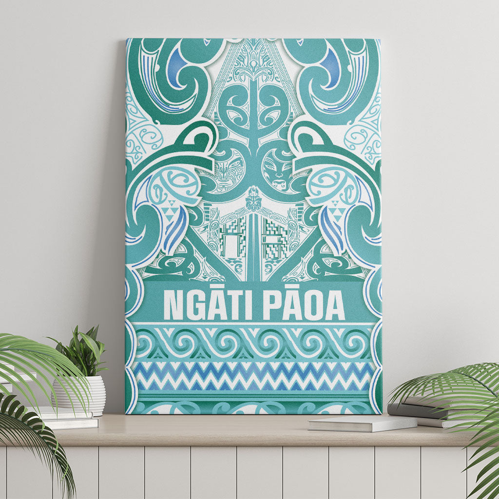 Aotearoa Iwi Ngati Paoa Canvas Wall Art Maori Wharenui House Tribal Pattern LT9 - Polynesian Pride
