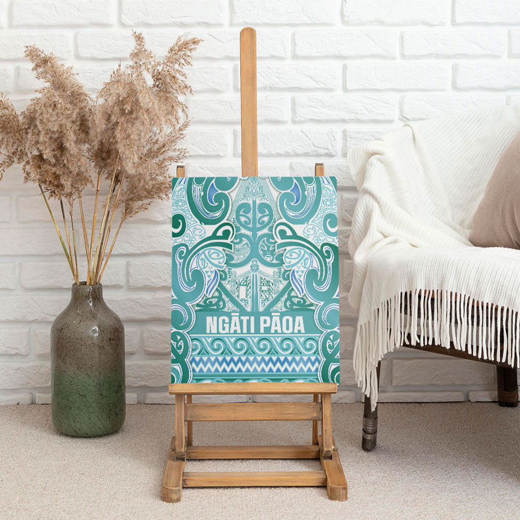 Aotearoa Iwi Ngati Paoa Canvas Wall Art Maori Wharenui House Tribal Pattern LT9 - Polynesian Pride