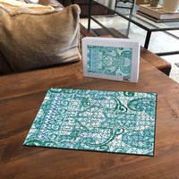 Aotearoa Iwi Ngati Paoa Puzzle Maori Wharenui House Tribal Pattern LT9 - Polynesian Pride