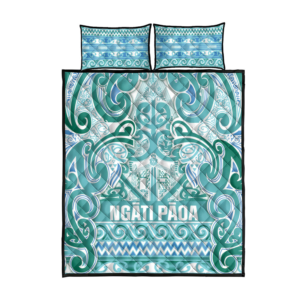 Aotearoa Iwi Ngati Paoa Quilt Bed Set Maori Wharenui House Tribal Pattern LT9 - Polynesian Pride