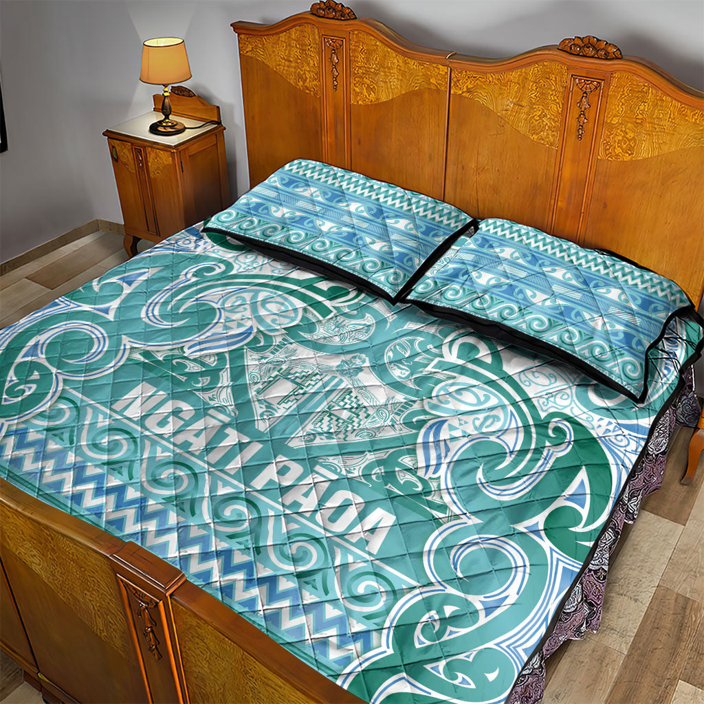 Aotearoa Iwi Ngati Paoa Quilt Bed Set Maori Wharenui House Tribal Pattern LT9 - Polynesian Pride