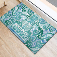 Aotearoa Iwi Ngati Paoa Rubber Doormat Maori Wharenui House Tribal Pattern LT9 - Polynesian Pride