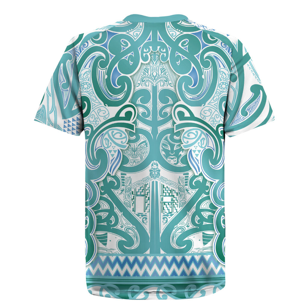 Aotearoa Iwi Ngati Paoa Rugby Jersey Maori Wharenui House Tribal Pattern LT9 - Polynesian Pride