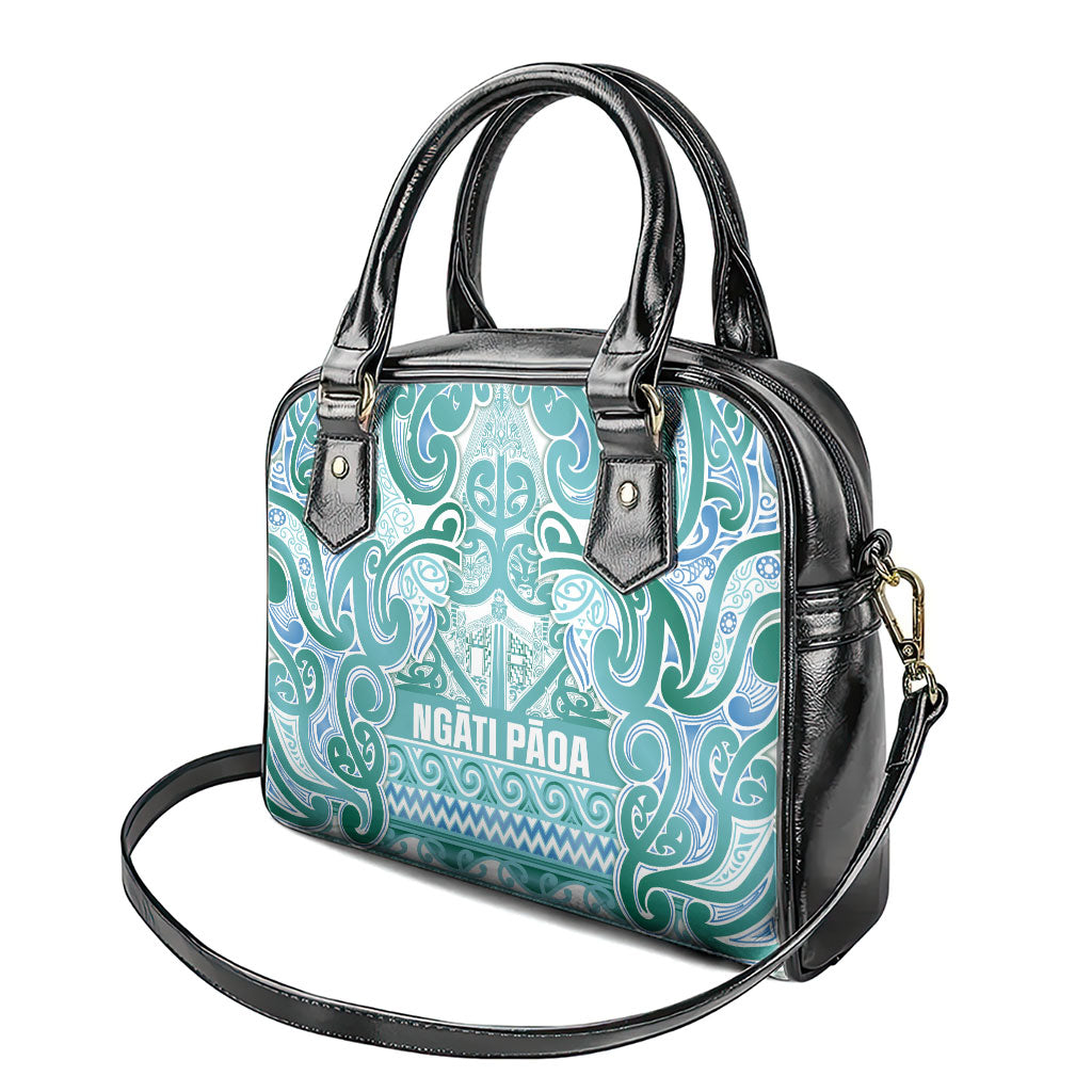 Aotearoa Iwi Ngati Paoa Shoulder Handbag Maori Wharenui House Tribal Pattern LT9 - Polynesian Pride