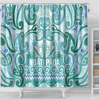Aotearoa Iwi Ngati Paoa Shower Curtain Maori Wharenui House Tribal Pattern LT9 - Polynesian Pride
