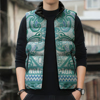 Aotearoa Iwi Ngati Paoa Sleeveless Puffer Jacket Maori Wharenui House Tribal Pattern LT9 - Polynesian Pride