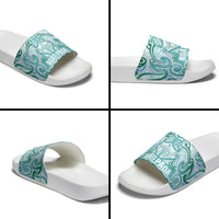 Aotearoa Iwi Ngati Paoa Slide Sandals Maori Wharenui House Tribal Pattern LT9 - Polynesian Pride