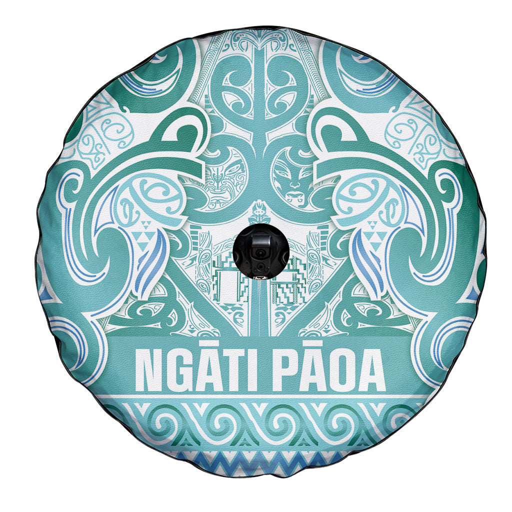 Aotearoa Iwi Ngati Paoa Spare Tire Cover Maori Wharenui House Tribal Pattern LT9 - Polynesian Pride