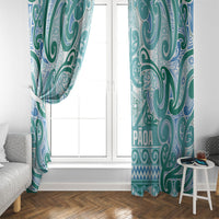 Aotearoa Iwi Ngati Paoa Window Curtain Maori Wharenui House Tribal Pattern LT9 - Polynesian Pride