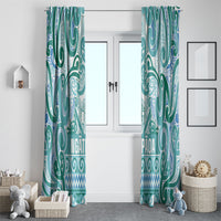 Aotearoa Iwi Ngati Paoa Window Curtain Maori Wharenui House Tribal Pattern LT9 - Polynesian Pride