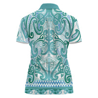 Aotearoa Iwi Ngati Paoa Women Polo Shirt Maori Wharenui House Tribal Pattern LT9 - Polynesian Pride