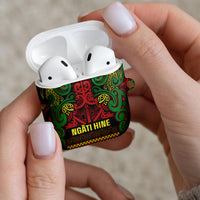 Aotearoa Iwi Ngati Hine AirPods Case Maori Wharenui House Tribal Pattern LT9 - Polynesian Pride