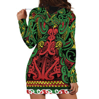 Aotearoa Iwi Ngati Hine Hoodie Dress Maori Wharenui House Tribal Pattern LT9 - Polynesian Pride
